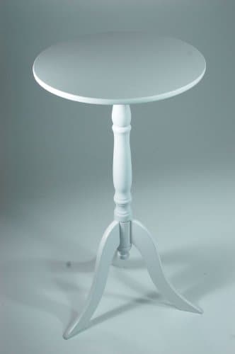 Round Wooden Coffee Table White