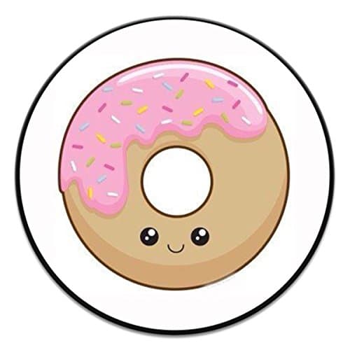 Expanding Stand and Grip for Smartphones and Tablets, Multi-function Mounts and Stands Kit Car Mount iPhone Holder Collapsible-Cookie Donut-black