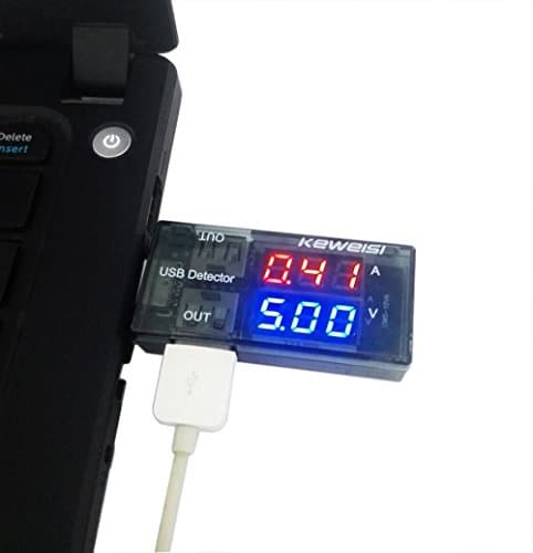 5A/9V LED Display Multi Tester Dual USB Output Current Detector for Phone Charger, Power Bank