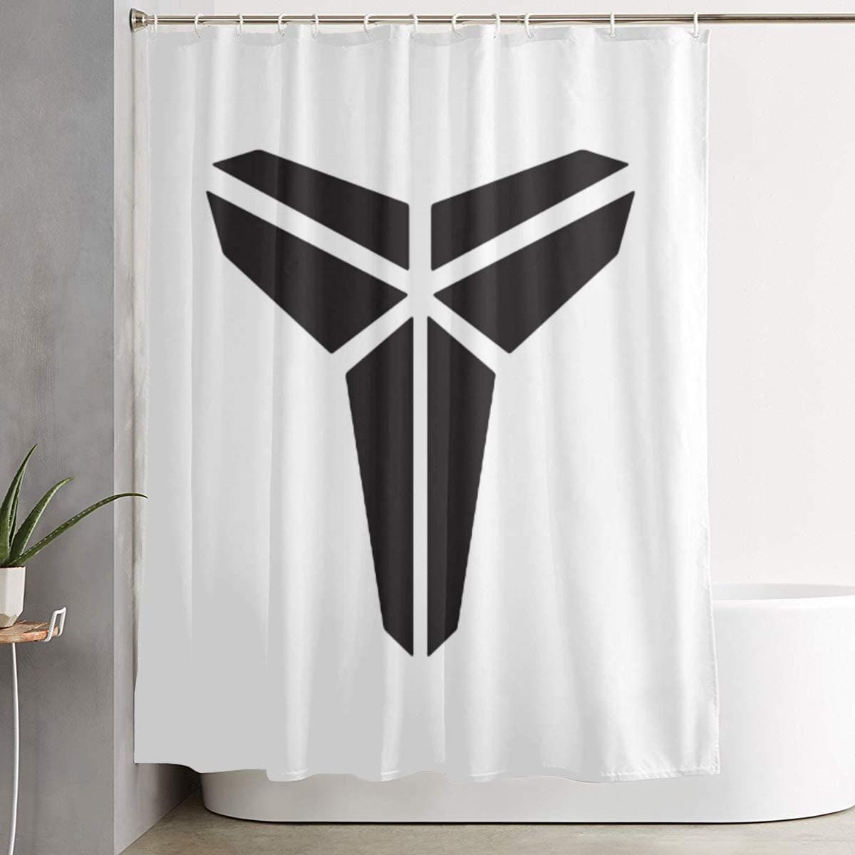 JONATHAN Ko-be Absorbent Quick Dry Printed Polyester Fiber Shower Curtain for Bedroom Livingroom Bathroom 59"x71"