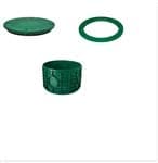 3PC Bundle 24x12 Riser, 24in Ring & 24 in Flat lid