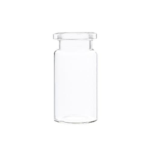10 mL Crimp Top Headspace Vials, Beveled Edge, Flat Bottom, Clear Glass, 100 pcs/pk.