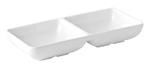 Small Divided Dish with 2 Compartments - 5 3/4" x 2 3/4" Approx