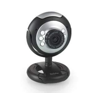 TechnoTec® USB Webcam Camera, High Quality&Resolution, 5G Lens, Built in Microphone & 6 LED, for PC/Laptop Skype/MSN/Yahoo.Plug&Play (Works With Windows System Only), Un-boxed