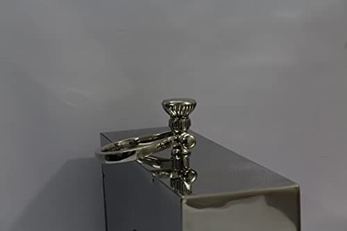 British Stainless Steel Table Clock