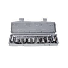 FAB Innovations Socket Wrench Tool Kit Set with 10 Pieces (Grey) Screwdriver and Socket Set Automobile Motorcycle Tool Box Set Hardware Auto Car Repair Tools Socket Wrenches