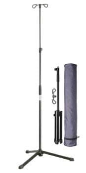 4 Hook Foldable Portable IV Pole Drip Stand