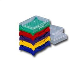 Stacking 96 well PCR work-Up Rack with Lid, assorted colors, 5racks/pack