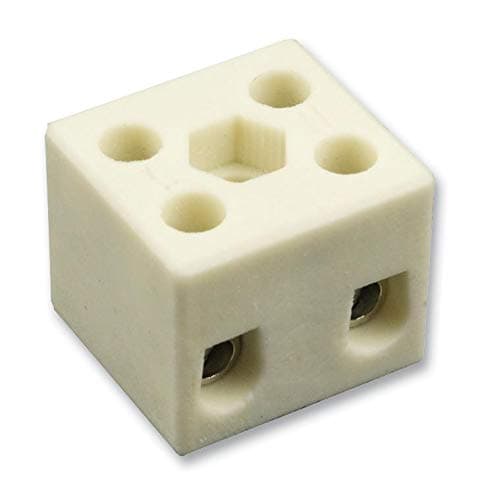 HylecDESTB-0402 Panel Mount Barrier Terminal Block, 2 Pole, 450 V, 32 A, Screw, 1 (5 pieces)