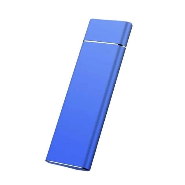 MIPPO® Portable SSD External Solid State Drive Mobile Solid Slim Storage Drive with USB 3.1 Type C for PC, Laptop and Mac Blue 2TB