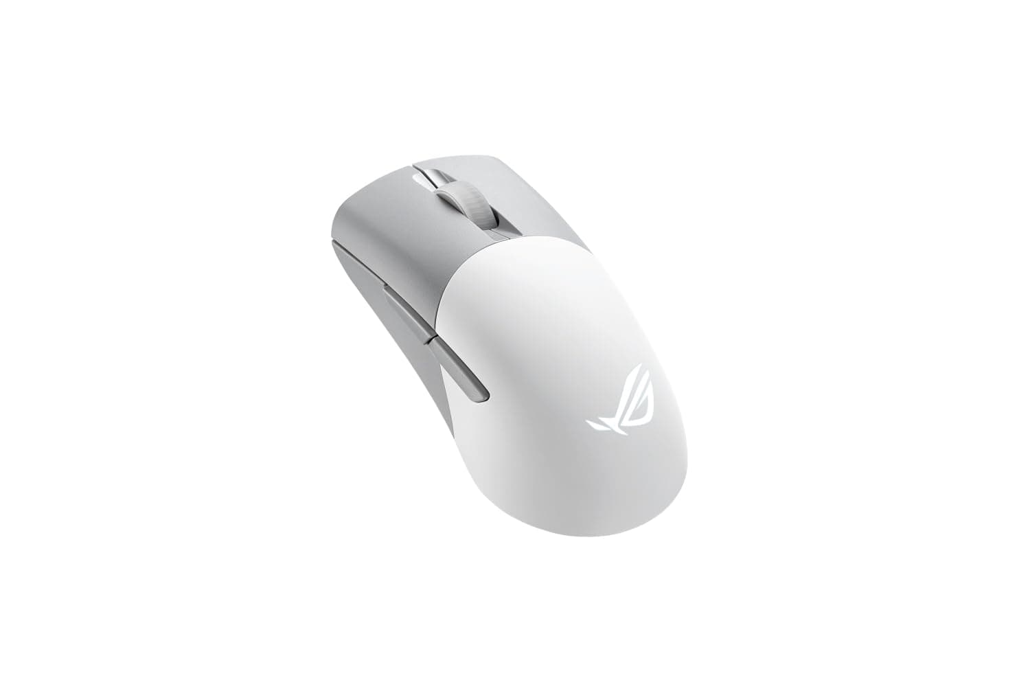 ROG Keris Wireless AimPoint Gaming Mouse, Tri-mode connectivity (2.4GHz RF, Bluetooth, Wired), 36000 DPI sensor, 5 programmable buttons, ROG SpeedNova, Replaceable switches, Paracord cable, White