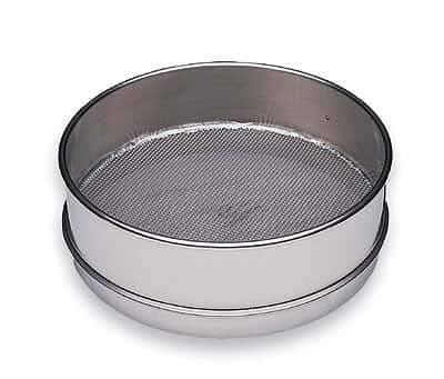 Cole-Parmer Testing Sieve, 8" SS Frame/SS Wire, Half Height, No. 60