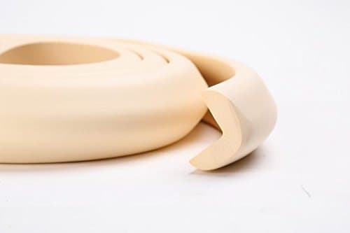 2 metre V-Shape Edge Protector Premium Foam Cushion Table Edge Corner Guards Protectors Edge Guards in Beige by Design61