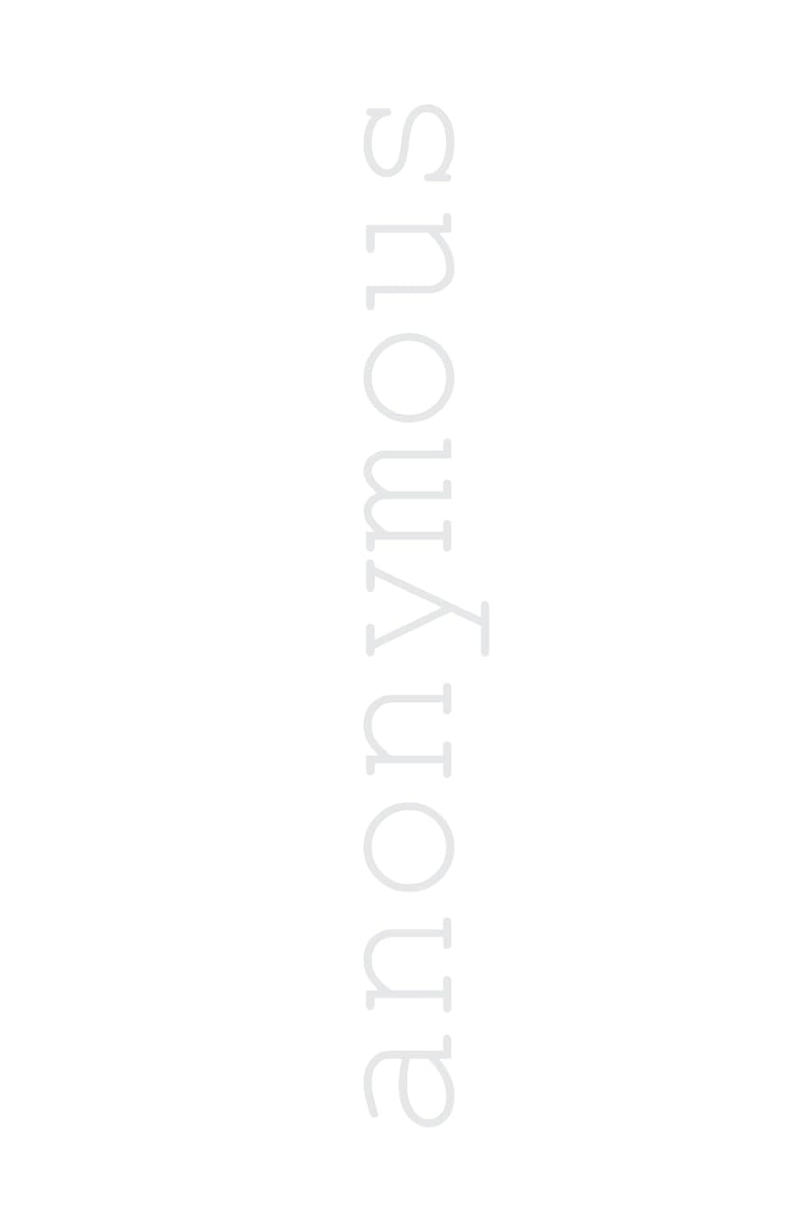 anonymous Paperback – August 1, 2016