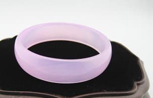 Pink Jade Bangle Bracelet