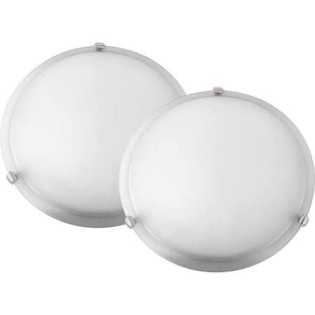 Whitfield LightingFM9-16AWCFTWINPACK Twin - Three Light Flush Mount (Pack of 2), Coffee Finish with Acid Wash Glass