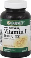 Vitamin E 1000 IU 100 softgels