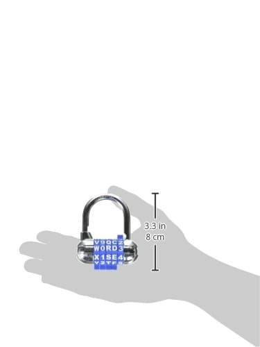 Master Lock Padlock, Set Your Own WORD Combination Lock, 2-1/2 in. Wide, Assorted Colors, 1534D