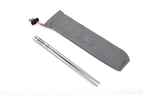 Keith Titanium Ti5634 Portable Solid Square Handle Chopsticks ●●●●●●● Keith's 18th Anniversary: Exclusive Price!