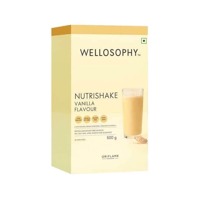 Nutrishake Vanilla Shake 500gm Wellosophy