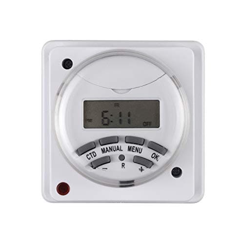 HBN Weekly Programmable Digital Wall-Mounted Timer Switch