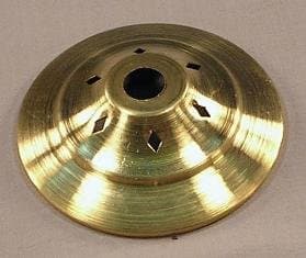 6 inch vented brass vase cap