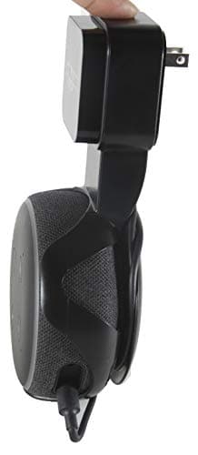 WGear Speaker Hanger for Echo Dot (3rd gen), Wall Mount for Echo Dot 3, Smart Holder for Cable organizing and Space Saving, Featured Design and Unit Look, use Using Solution (Black Hanger)