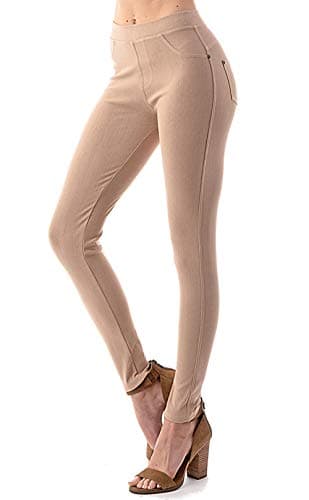 Basic Apparel USA Premium Ultra Soft High Waisted, Solid, Full Leggings for Women - Regular and Plus Size