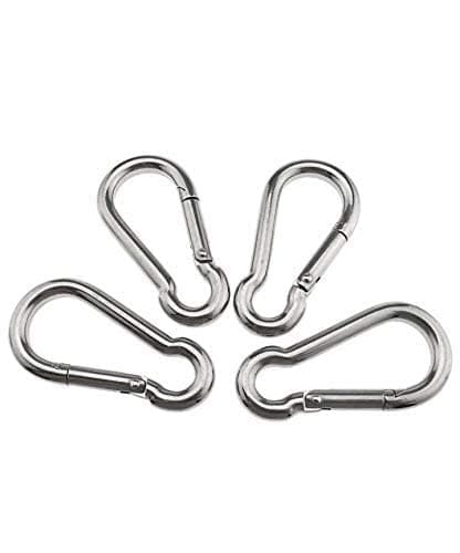 KMT Heavy Duty Ground Snap Spring Hook/Rope Wire Attachment Equipment Gym Accessories Gym Machine Spare Parts (Set of 4)