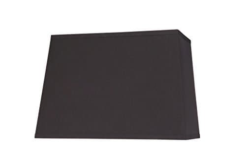 Aspen Creative 36061 Transitional Rectangle Hardback Shaped Spider Construction Lamp Shade in Black, 9' Wide (7" + 14") x (9" + 16") x 11"