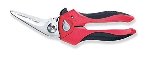 989, Mini-max, 8" Multi-purpose Heavy Duty Shears - Angled with Wire Cutting Notch