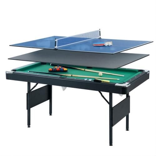 5.5ft Portable Billirad/Pool Table, Folding Indoor Game Table