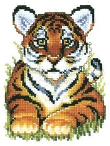 PakoTiger Cub Cross Stitch Kit