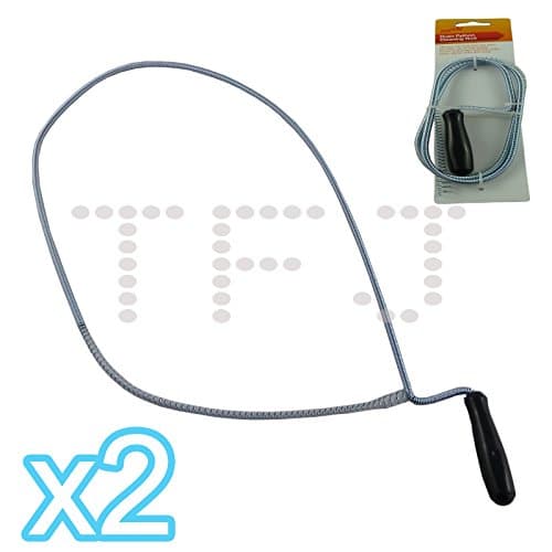 1M Long Drain Python Cleaning Rod - Quick And Easy Way To Clear Drains (Pack of 2)