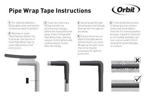 Orbit 53550 Orbit 2" X 50' Pipe Wrap Tape