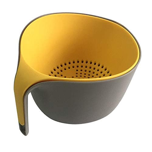 Colander with Bowl Plastic Strainer Bowl Set Colander with Handle Multipurpose Kitchen Nesting Bowl Set for Vegetables Fruits Salad Cleaning Washing Draining