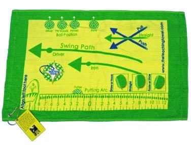 The Teaching Towel Training Aid Learn Golf Improve New