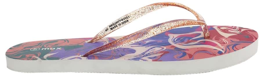 Max Women Abstract Printed Flip Flops