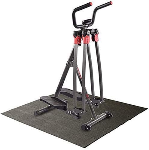 Stepper Stepping Machine Cardio Training Machine Twisted Disc With Handle Adjustable Indoor Fitness Stair Stepper Exercise Buttocks Legs Waist Abs (Color : Black, Size : 53.5x73x121c