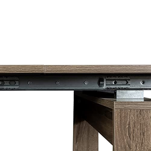 Expandable Dining Table for 8-12 Person, Modern Extendable Dining Room Table Multifunctional MDF Wooden Extendable Table as Kitchen Table Console Table Office Table Extendable from 20" to 118"