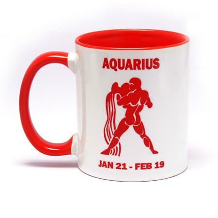Personalized Mug Red handle and Red Inside Custom Mug with Photo or Logo (11oz, Single Front/Back)