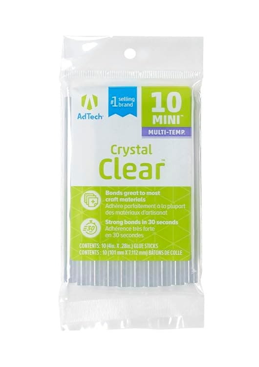 AdTech Mini Hi-Temp Hot Glue Combo Pack, White Gun (1 Pack)