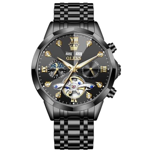 OLEVS Automatic Watches for Men Black