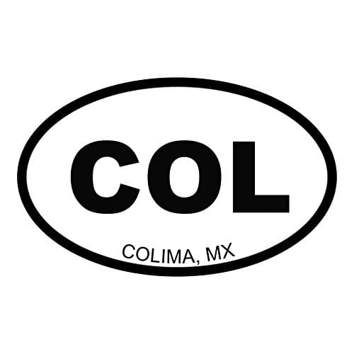 Colima Mexico State Oval Sticker