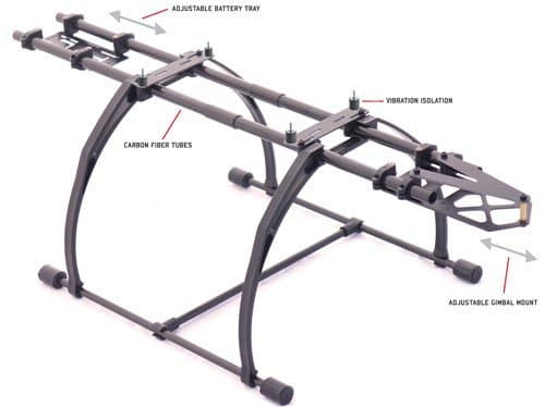 Multirotor Landing Gear Camera / Battery Mount System
