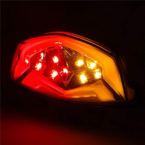 Motorcycle DOT E-Mark LED Integrated Blinker Taillight Rear Tail Brake Turn Signals Light For SUZUKI GSXS GSX-S 950 GSXS950 2021 2022 2023 2024 P/N 35710-04K01 (Clear Lens)