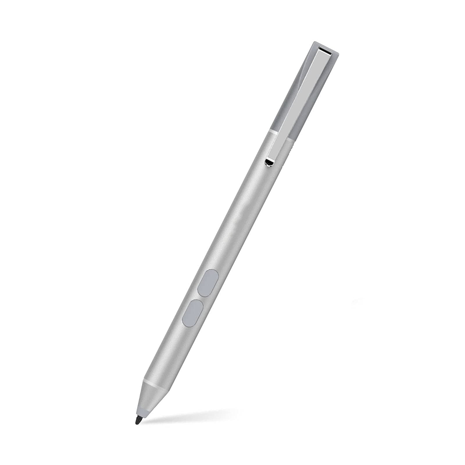 Pen for Microsoft Surface, Built-in Battery, 1024 Pressure Sensitivity, Tilt & Palm Rejection, 1 Pen tip Attached, for Surface Pro/Go/Book/Studio/Laptop Series（Silver）