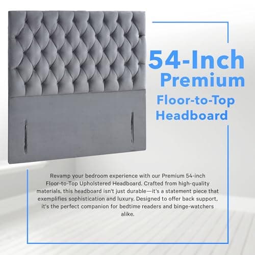 ComfoRest - Elegant 4FT Small Double Bed with 4 Drawers | Durable Base for Compact Living | Sturdy Frame for Modern Bedrooms (Grey Plush)