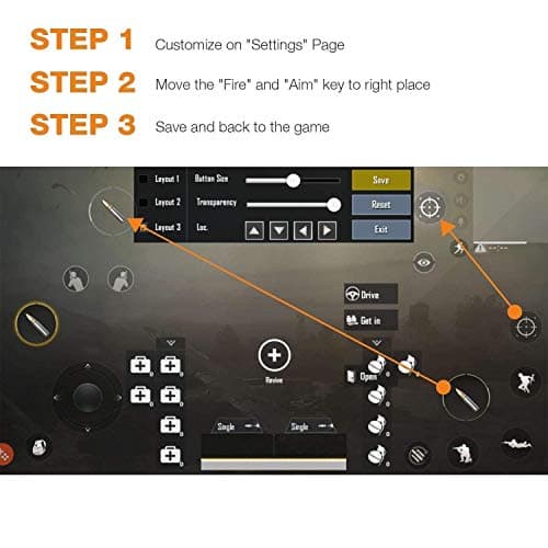 Mobile Game Controller PUBG Mobile Controller pubg Key Gaming Grip Gaming Joysticks 4.5-6.5inch Android iOS Compatible Phone