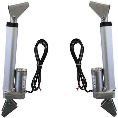 (2) Two Heavy Duty Linear Actuators 12 Volt 12" Stroke & 4 Steel Brackets Included